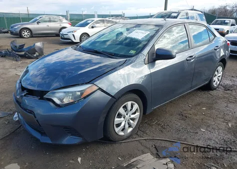 2016 Toyota Corolla Le from USA, damaged, VIN 2T1BURHEXGC727566